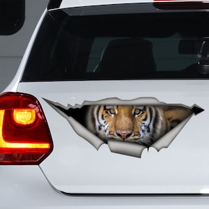 Tiger car sticker, Tiger car decal, Tiger  magnet