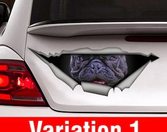 French Bulldog decal, dog sticker , pet sticker, animal decal, funny bulldog sticker