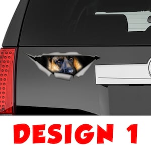 German Shepherd  decal, pet decal , car decal, german shepherd sticker