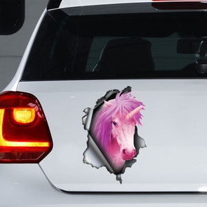 Pink Unicorn car decal , Unicorn  magnet,  Unicorn  decal, Unicorn  car sticker