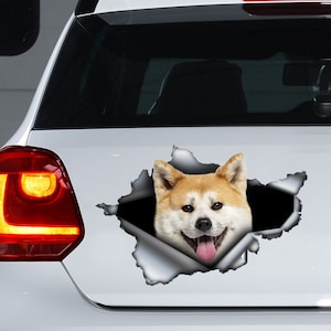 Akita Inu car decal , Akita Inu  car sticker, Akita Inu decal and magnet