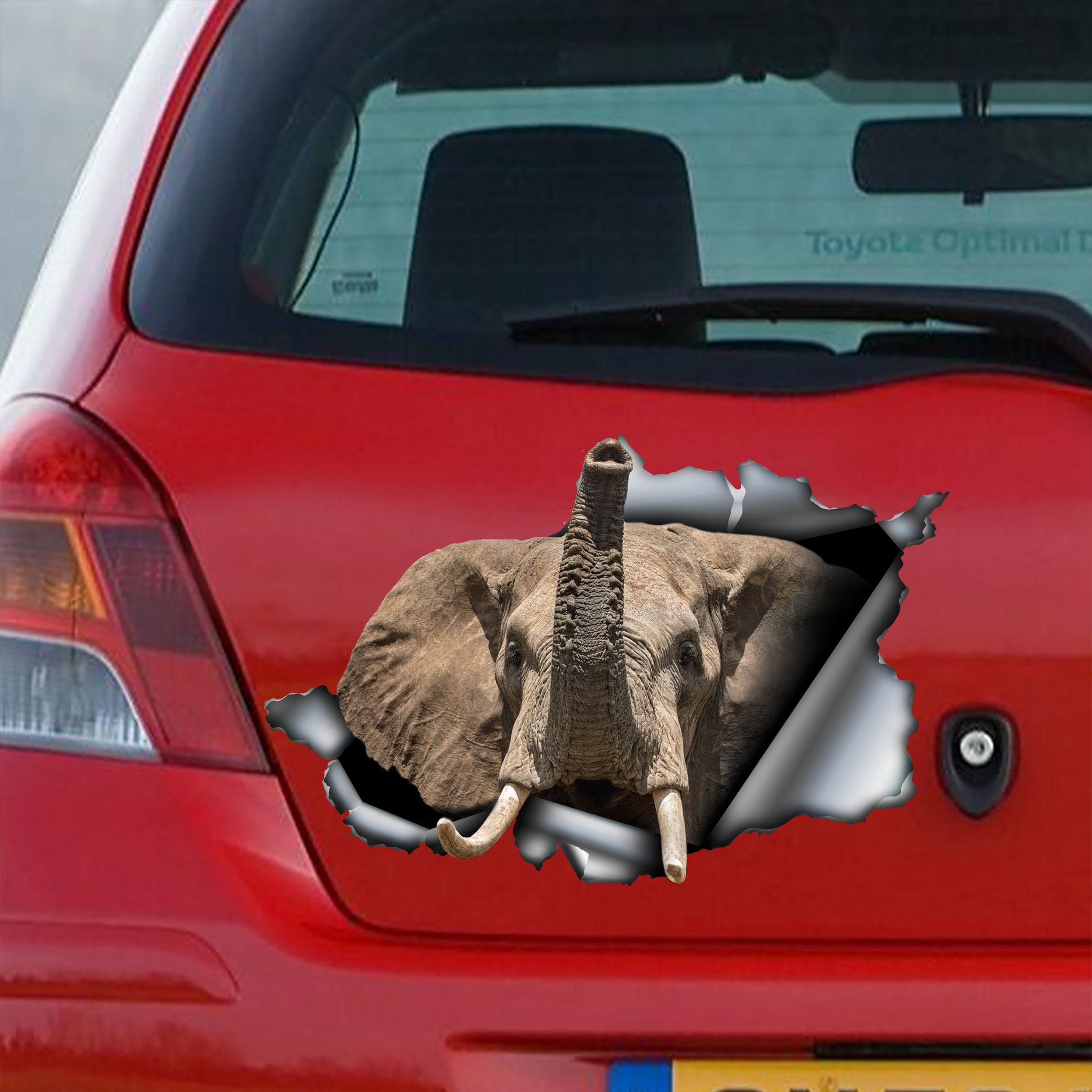 Elephant car decal Elephant car decoration Elephant Etsy