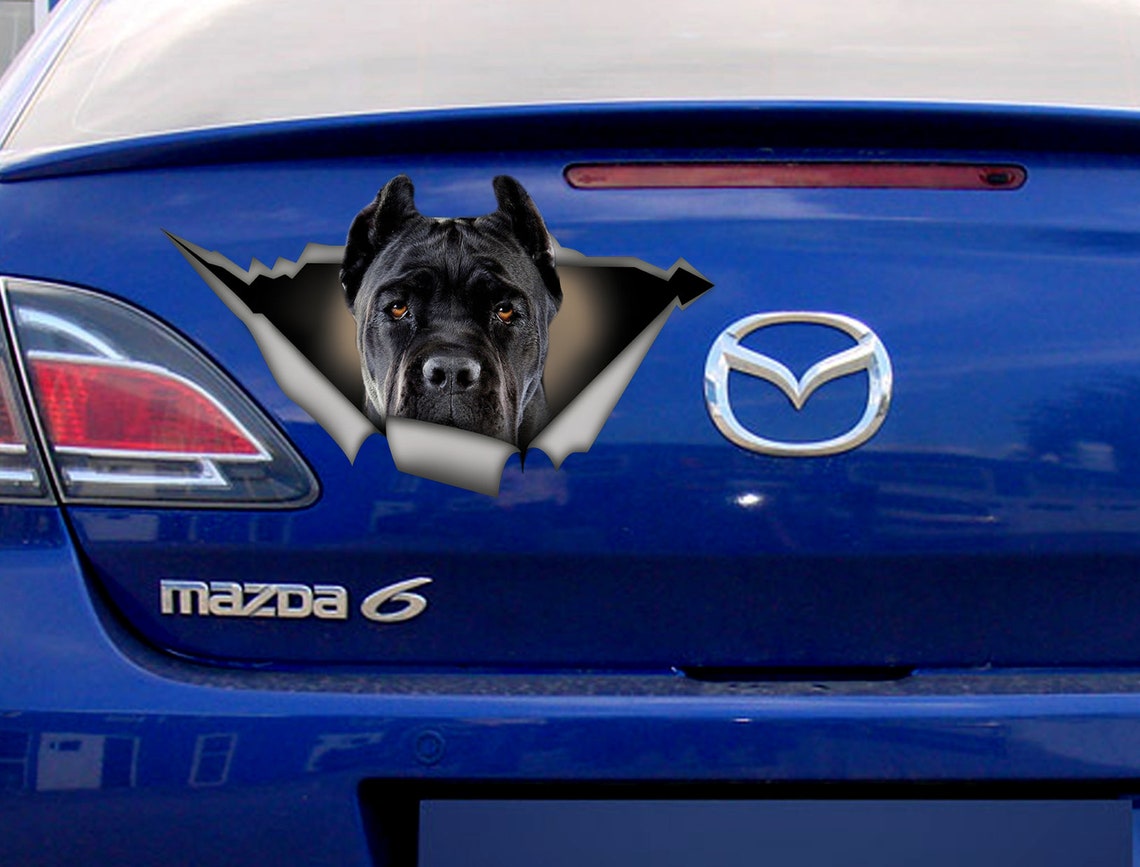 Black Cane Corso Car Decal Pet Sticker Dog Decal Black Cane Etsy