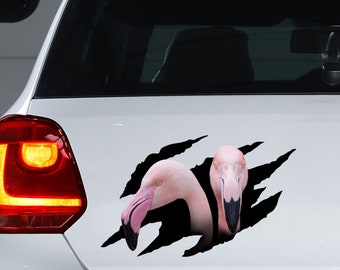 Flamingo sticker,  Flamingo decal, Flamingo magnet, car decoration, funny car  sticker