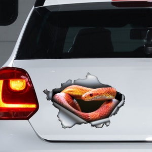 Corn snake car decal , Corn snake magnet, Corn snake sticker
