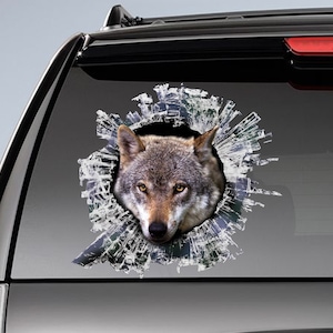 Wolf  window sticker, car sticker, Wolf car decal