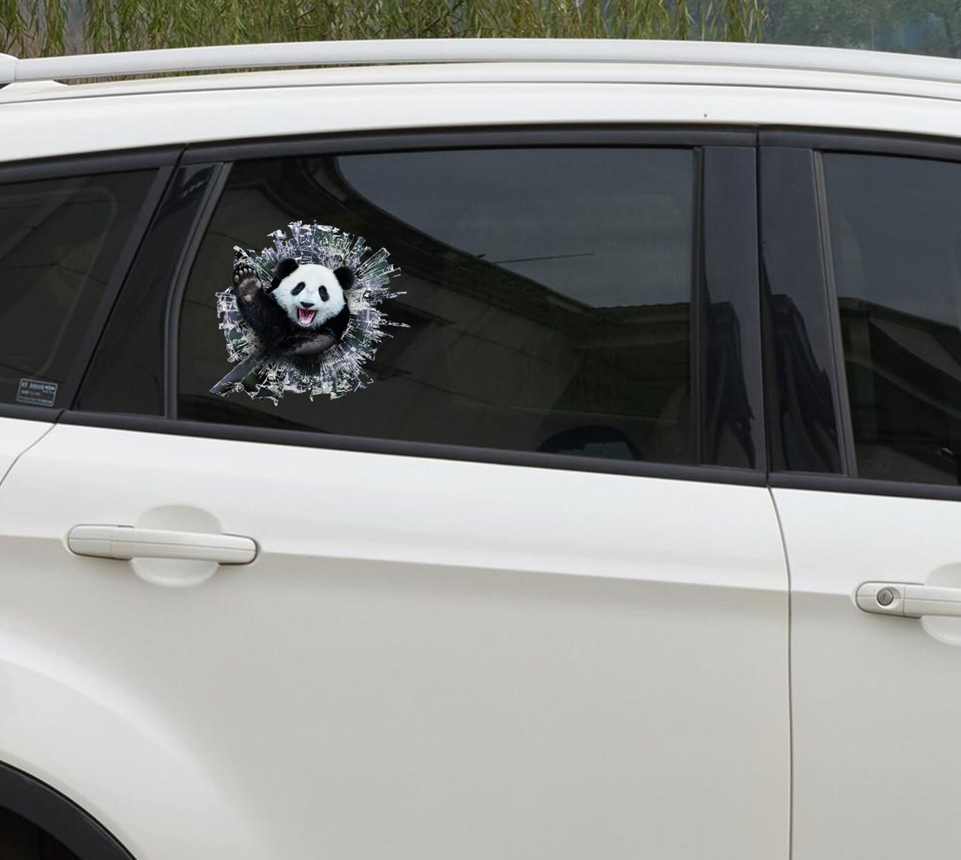 Panda Window Decal, Car Sticker, Panda Car Decal - Etsy