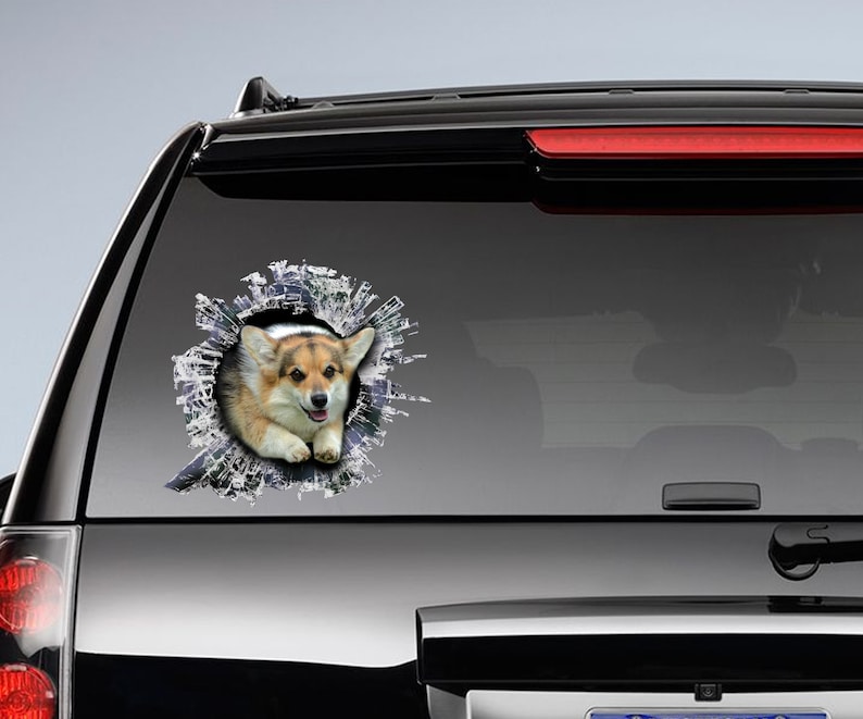 window decal window sticker funny dog decal Etsy