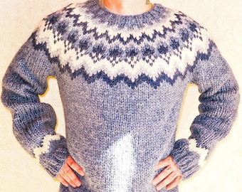 BULKY icelandic sweater, Icelandic sweater Men's sweater Wool sweater Men's Mens sweater super thick wool