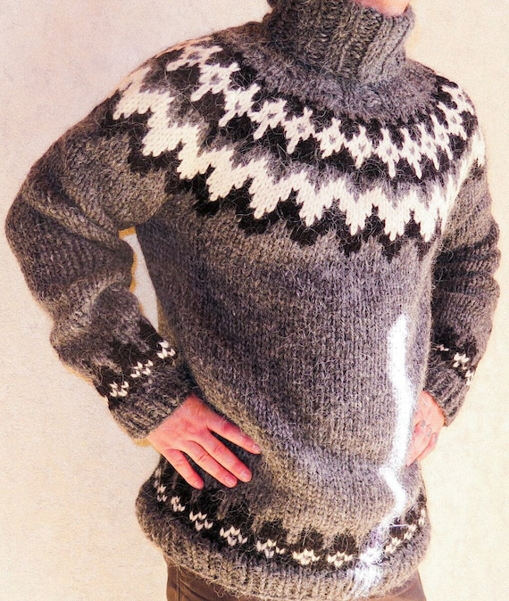 Pull islandais ENCOMBRANT pull islandais pull en laine pour homme pull pour homme laine super epaisse Etsy France