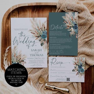 Rustic Save The Dates Card Printable, Teal Boho Wedding Save The Date Template with Photo, Custom Save The Date Wedding Templates E106