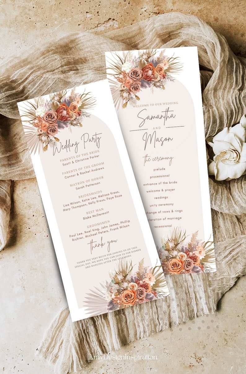 Catholic Wedding Program Template Ceremony Program Template Etsy Catholic Wedding Program Template Ceremony Program Template Etsy