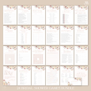 Printable Bridal Shower Games | Bridal Shower Games Bundle Instant ...