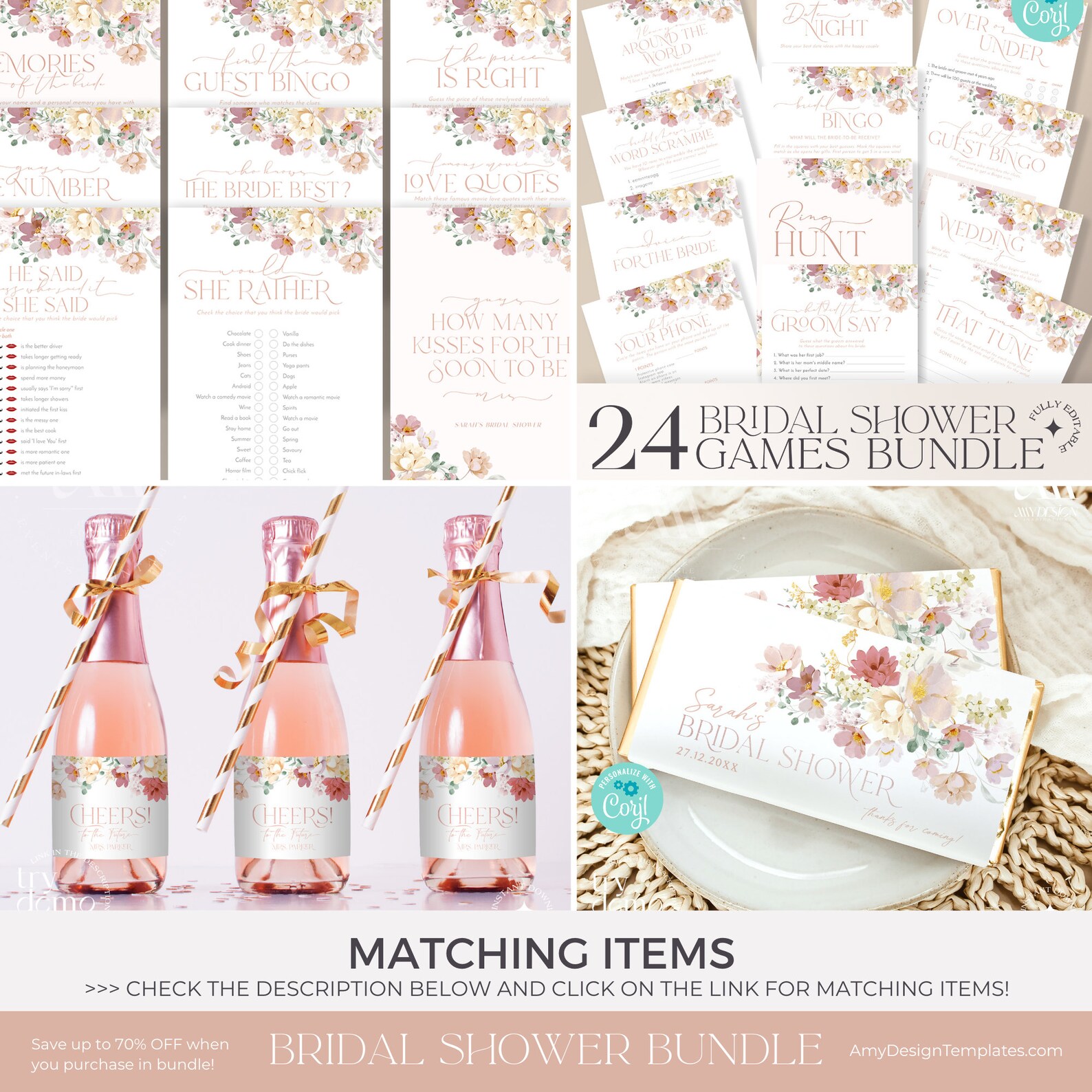 Food Labels Template Bridal Shower Food Labels Printable Etsy