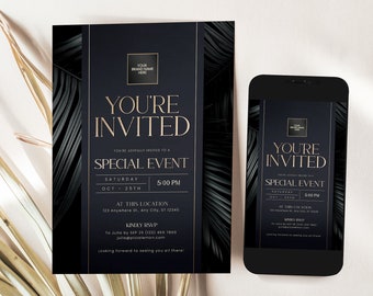 Elegant Corporate Event Invitation Template (Digital Download)