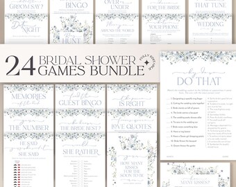 Something Blue Bridal Shower Games Bundle: Wildflower Printable (PDF) B036