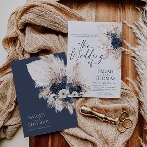 Navy Gold Wedding Invitation Card Template Amy Design Templates