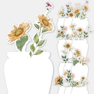 Sunflower Calendar Printable 2026 | Floral Desk Calendar Template | PNG ...