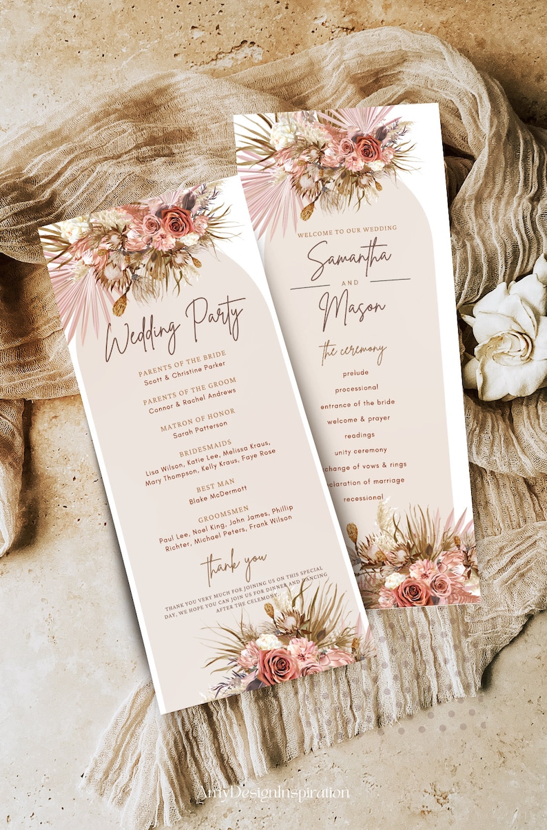Catholic Wedding Program Template Ceremony Program Template Etsy Catholic Wedding Program Template Ceremony Program Template Etsy