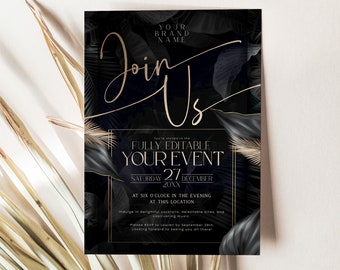 Editable Corporate Event Invitation Template (Digital Download)