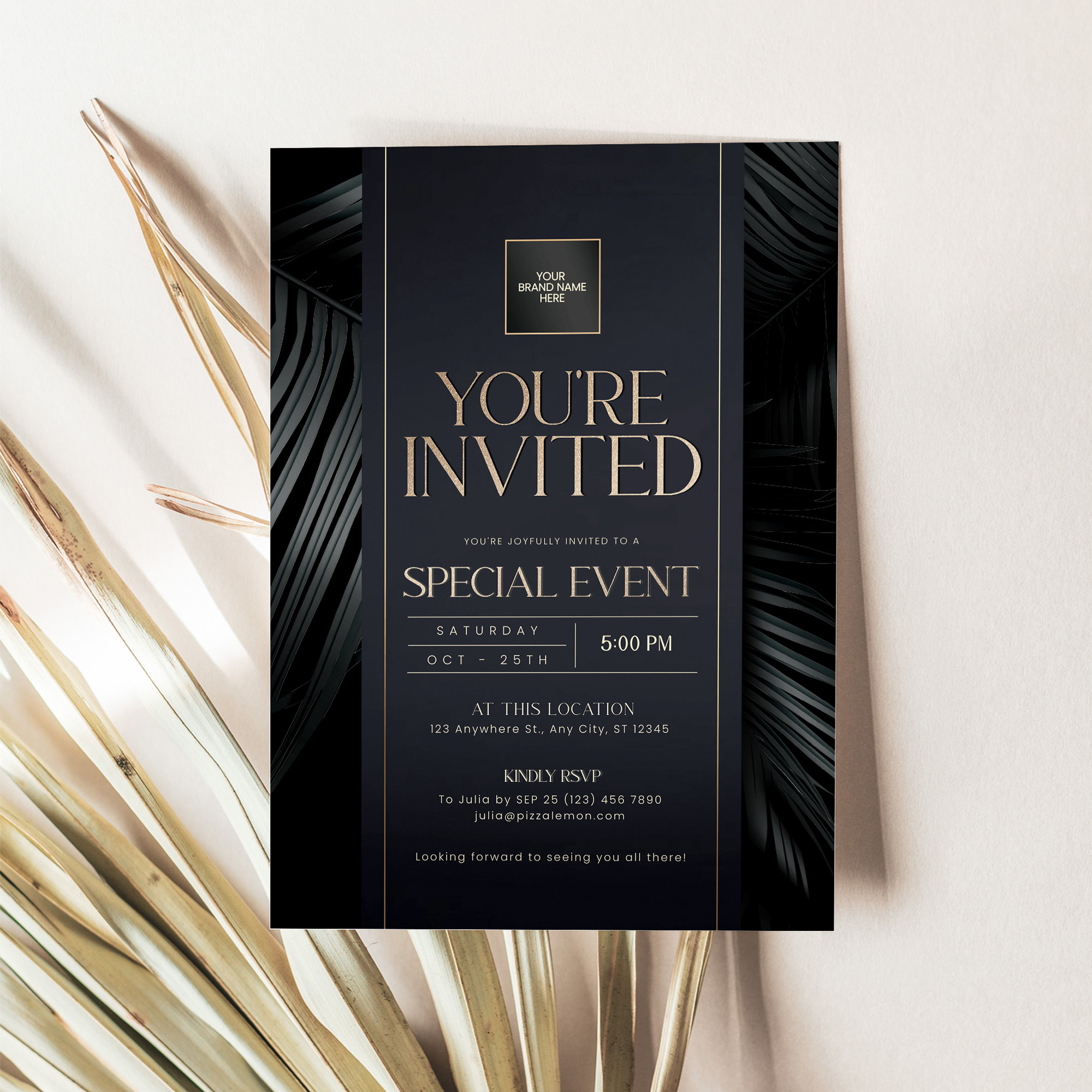 Client Event Invite Elegant Corporate Event Invitation Template (digital Download) - Etsy