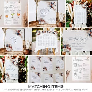 Greenery Wedding Welcome Sign: Boho Floral Template (Digital Download) D024