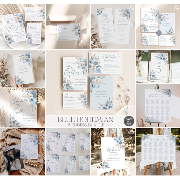 Blue Wedding - Etsy