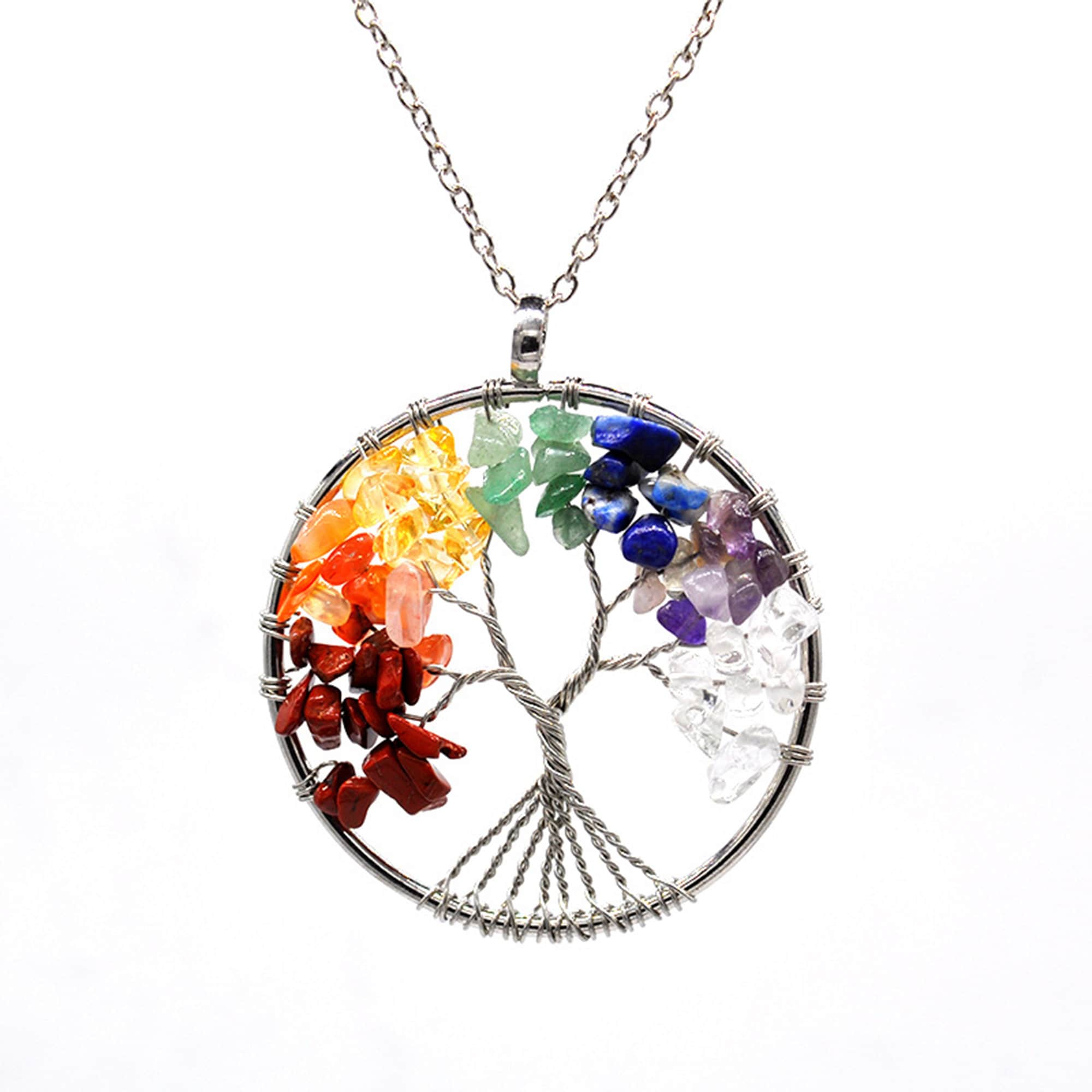 Crystal tree of life necklace best sale