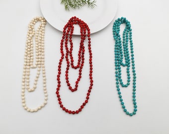 Handmade Turoquise stones Choker, Turoquise Cable knitwear,Knotted Women turquise Jewelry, Round stone Jewelry Chocker Collarbone