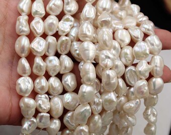 9-12mm Natural Freshwater Pearl Wholesale Baroque Irregular Shaped Recycled Pearl Handmade DIY Jewelry Accessories