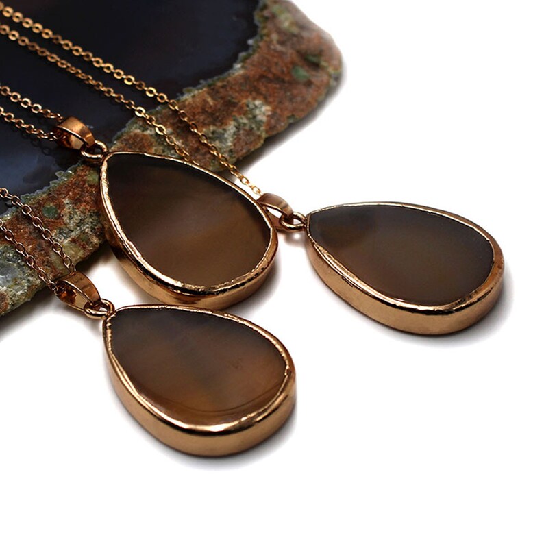 1pc Natural stone pendant\uff0cDrop-shaped pendant\uff0cNatural agate necklace\uff0cAventurine Necklace\uff0cLapis Lazuli Pendant\uff0cdiy accessories\uff0cGift for her