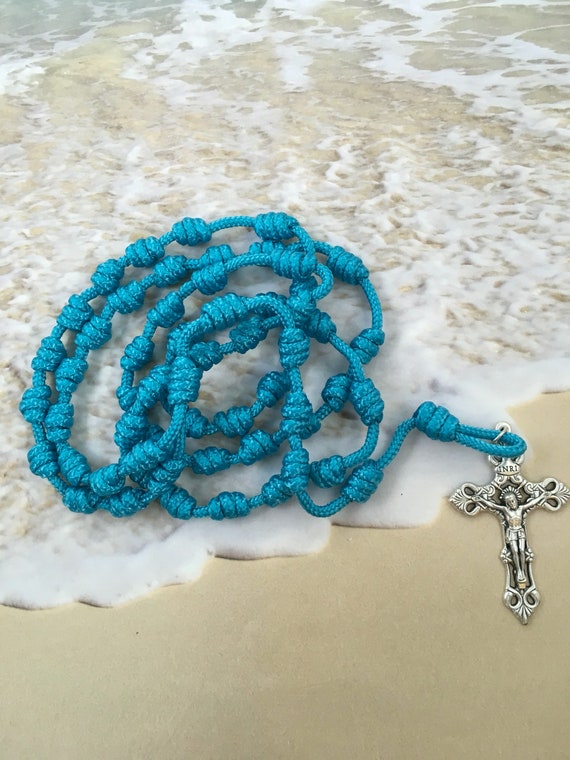 Paracord Rosary, Knotted Cord Rosary, Soft Rosary, Cord Rosary, Catholic  Rosary, Women's Rosary, Rosary, Nylon Cord 