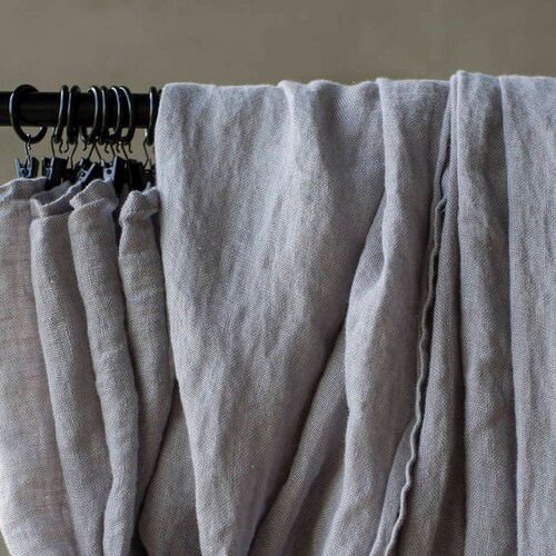Linen Muslin Curtains Sheer Linen Drapes White Linen Curtain - Etsy Canada