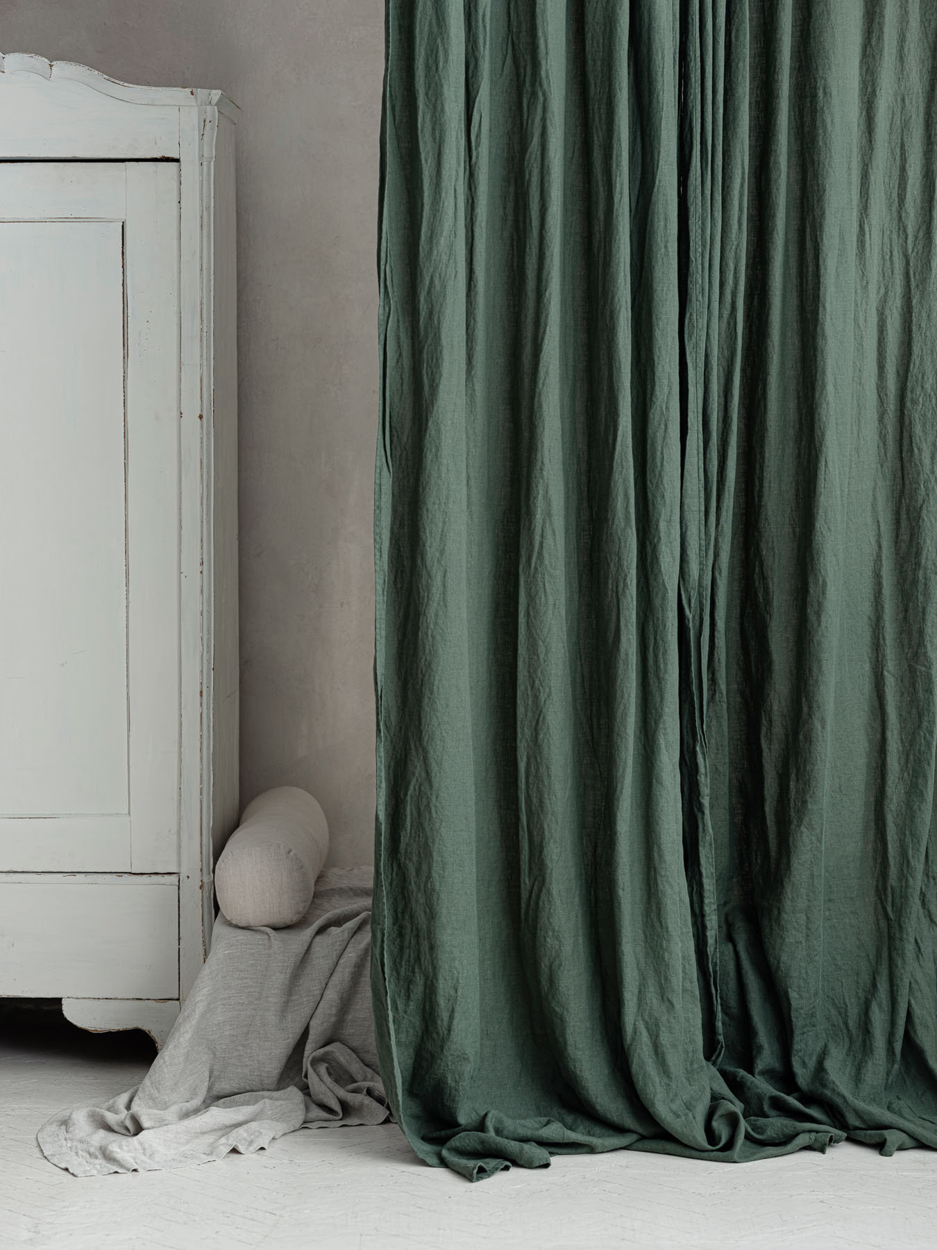 Dark Green Linen Curtains Linen Curtain In Green Forest Etsy Dark Green Linen Curtains Linen Curtain In Green Forest Etsy