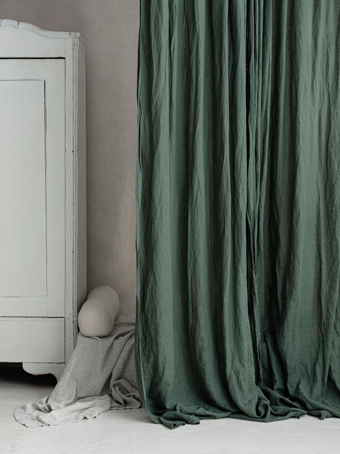Forest green curtains discount