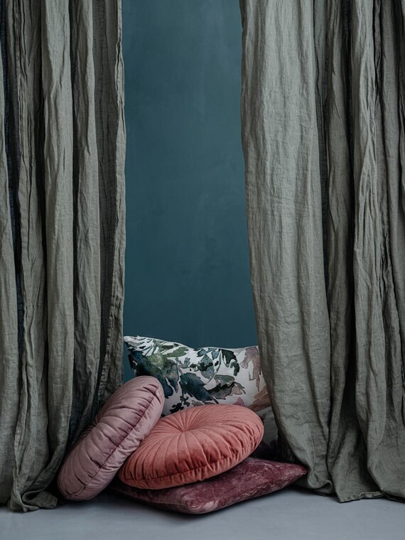 Light Linen Gauze Curtain in Warm White, Ethereal Breezy Linen