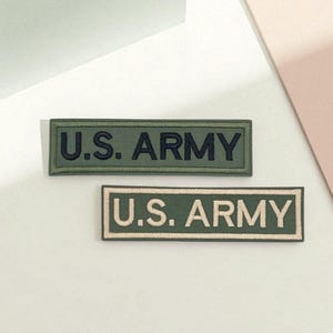 Patch brodé U.S. ARMY - Écusson militaire thermocollant (2 tailles, 2 coloris)