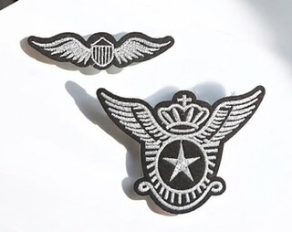 Toppa Termoadesiva US Air Force, Ricamata, 13 X 2,5 Cm, Per Jeans E Stoffa, Stile Militare