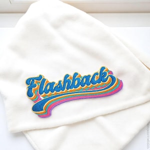 Naszywka retro, naszywka haftowana, nostalgia lat 80., 11,5 cm