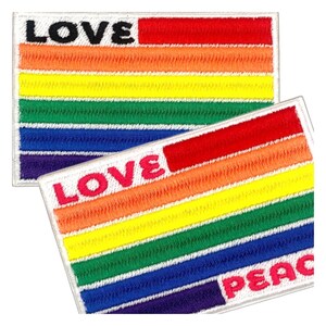 Patch brodé drapeau gay, marche des fiertés LGBTQUIA, écusson thermocollant 8,3 cm, fait main image 7