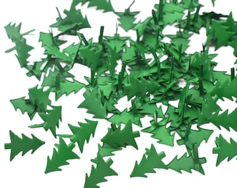 50 brads sapins de Noël verts, ataches parisiennes pour scrapbooking, fabrication de cartes, 14 mm