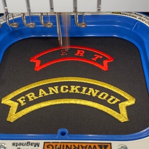 Patch personnalisé bannière nom ou Original, écusson brodé thermocollant pour customisation, idée cadeau image 4