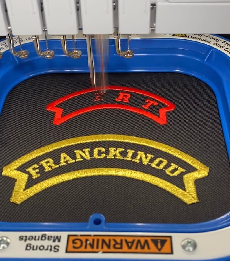 Patch personnalisé bannière nom ou Original, écusson brodé thermocollant pour customisation, idée cadeau image 4