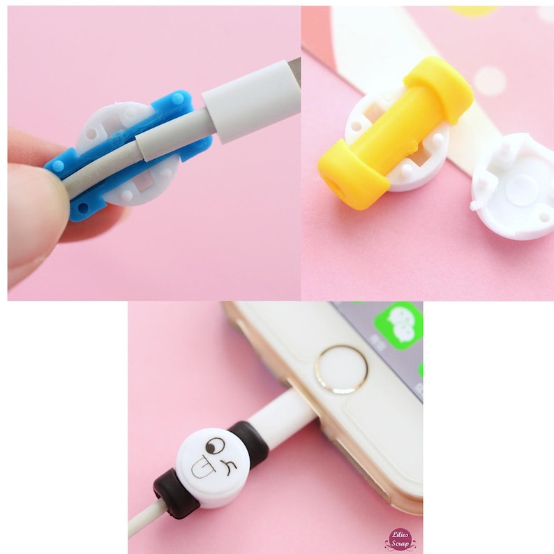 4 Packs Cable Protectors Mobile Phone Accessories Phone Etsy