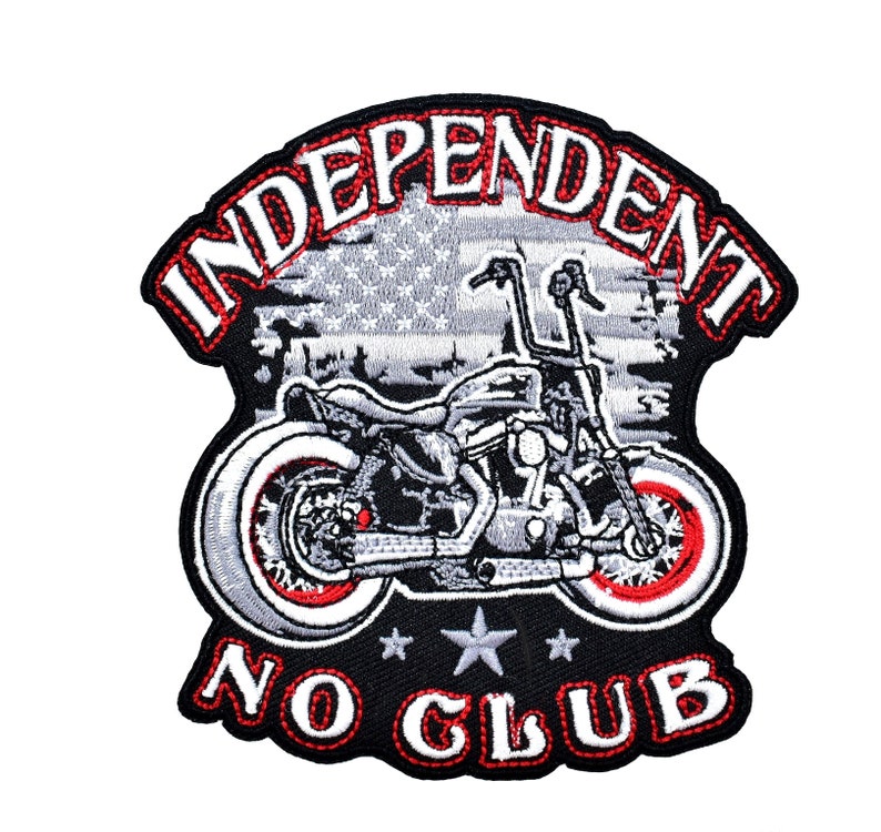independent biker Biker patch biker 10 cm thermostick motorcycle badge for customizing clothing no club