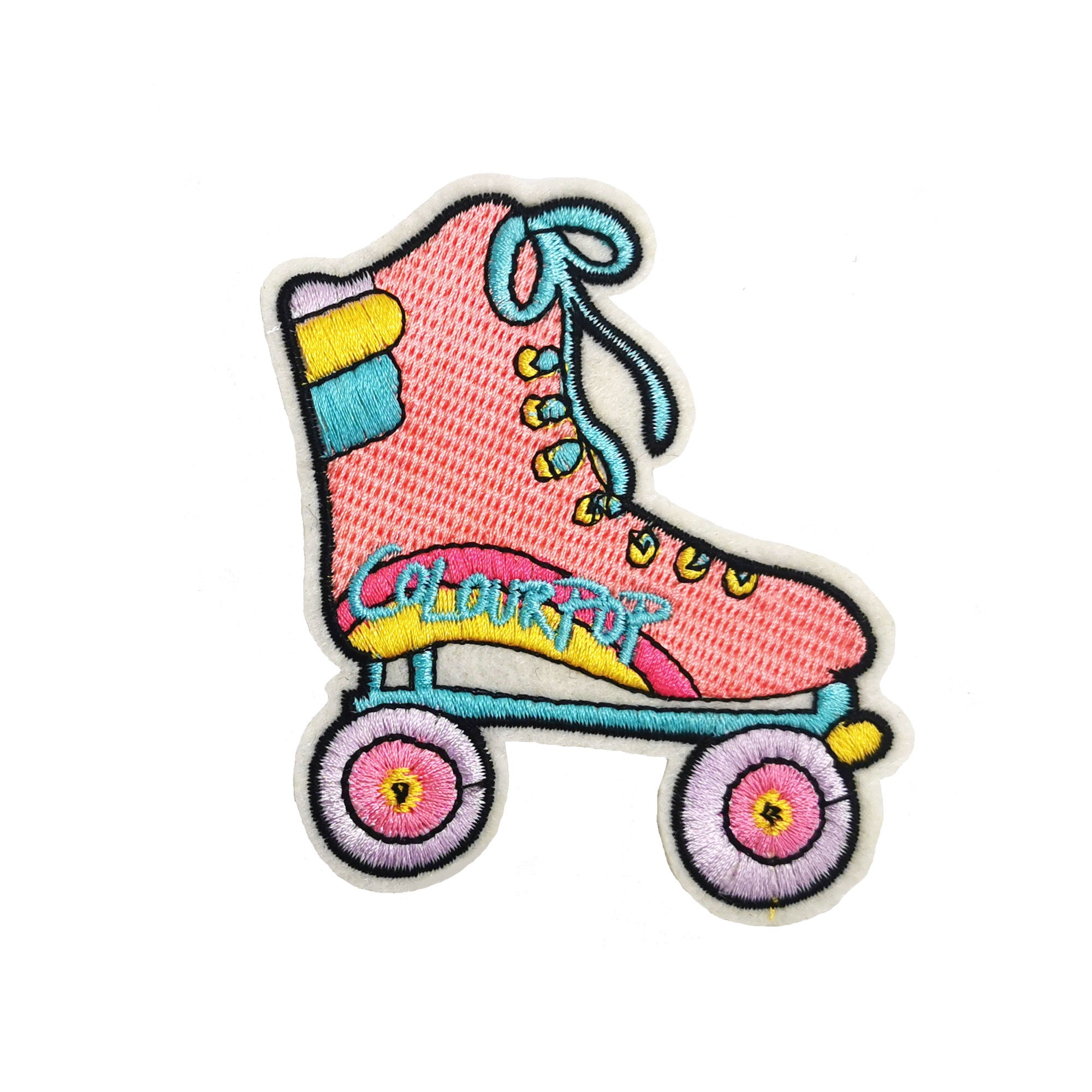 Patch Roller Skate Embroidered Crest to Sew Roller Skate Etsy