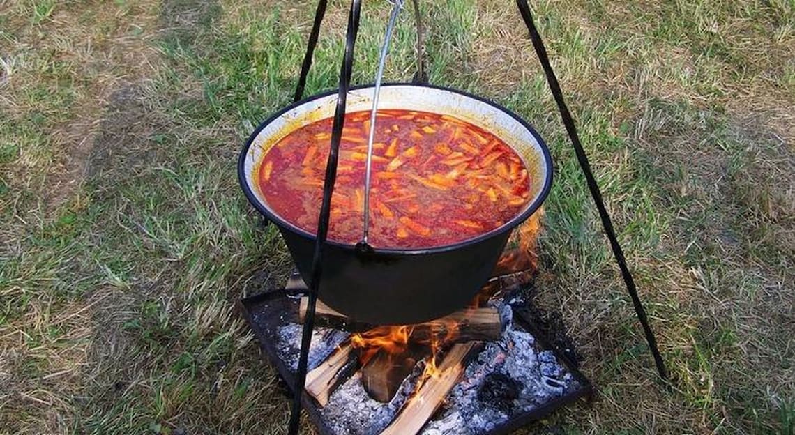 Hungarian Goulash Kettle 6 16 Litre Cauldron Large Gulyas Etsy