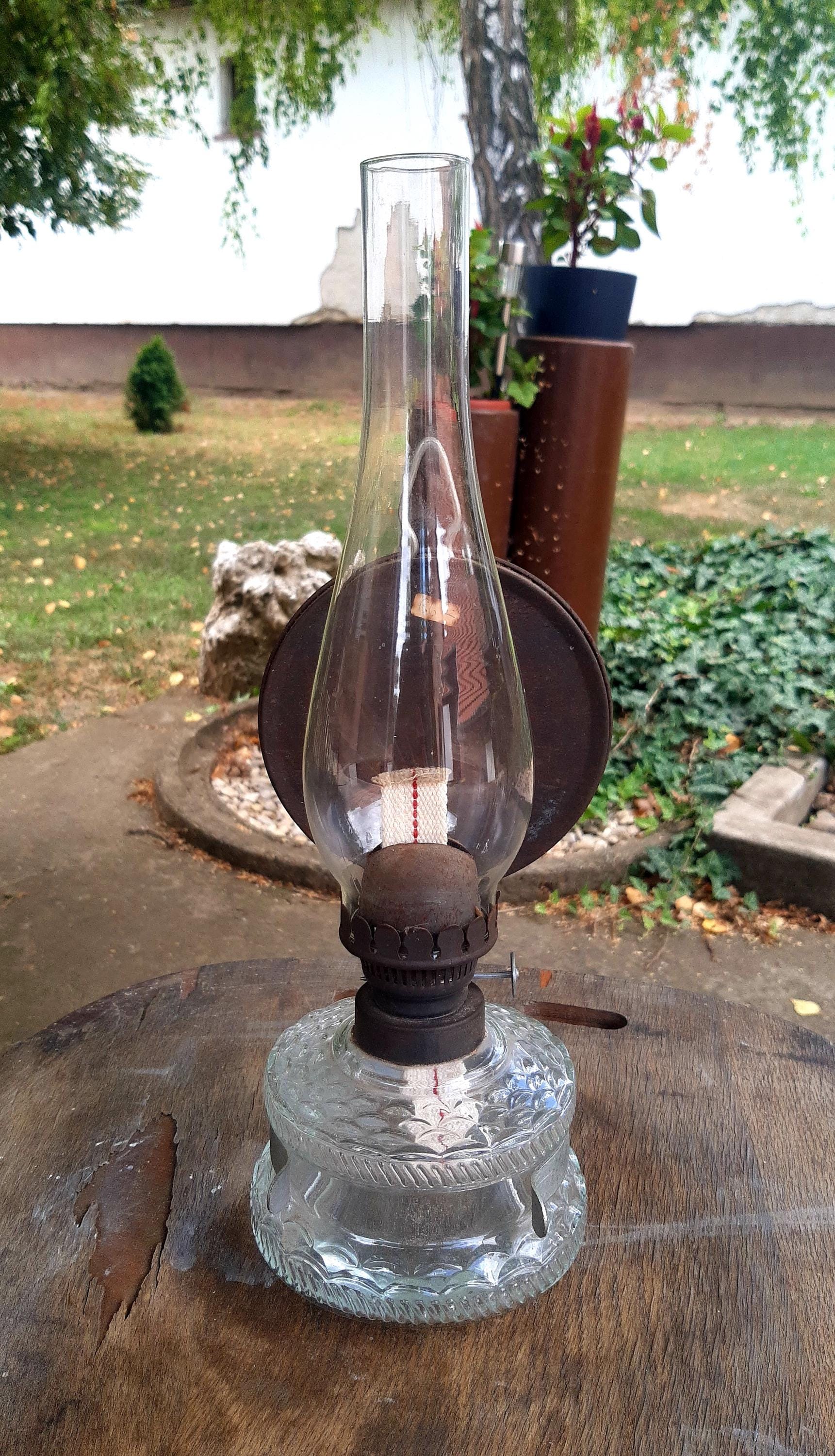 Vintage 1940s Storm Lantern, Fully Functional Kerosene Lamp