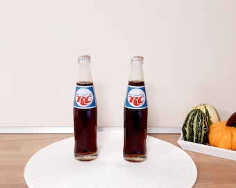 Set of 2 Unopened Original RC Cola Bottles, Limited Edition Collectors' Items from 1990s Hungary, Vintage Soda Memorabilia
