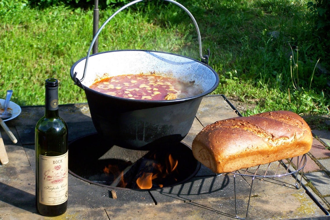 Hungarian Goulash Kettle 6 16 Litre Cauldron Large Gulyas Etsy